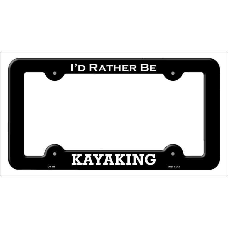 Kayaking Wholesale Novelty Metal License Plate FRAME