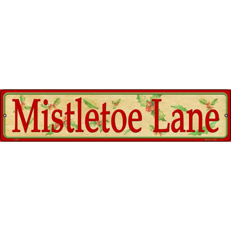 Mistletoe Lane Wholesale Novelty Metal Small Street Sign