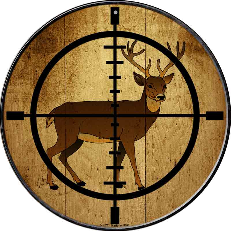 Deer Hunter Wholesale Novelty Metal Circular SIGN