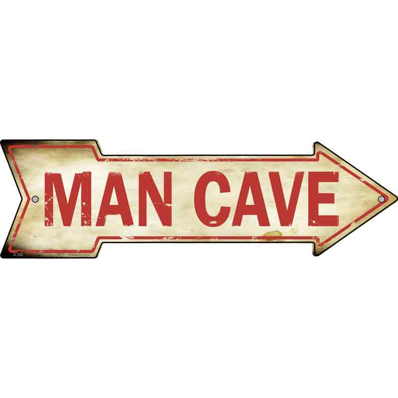 Man Cave Wholesale Novelty Metal Arrow SIGN