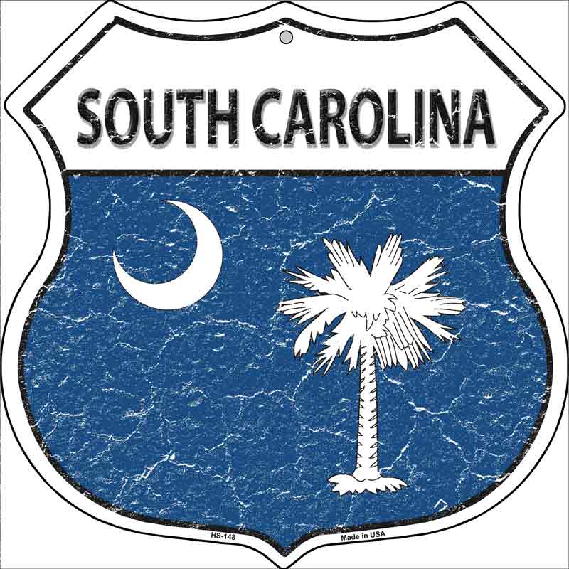 South Carolina State FLAG Highway Shield Wholesale Metal Sign