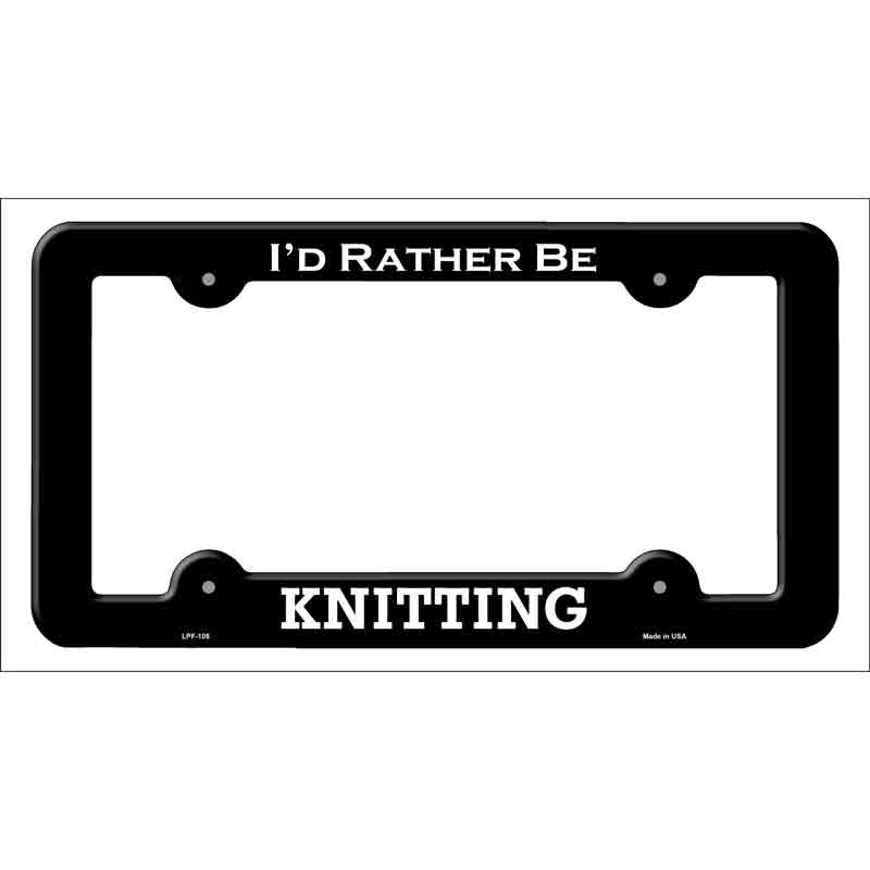Knitting Wholesale Novelty Metal License Plate FRAME