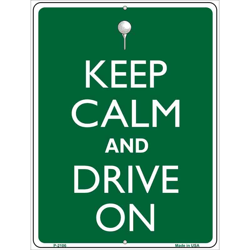 Keep Calm And Drive On Wholesale Metal Novelty Parking SIGN