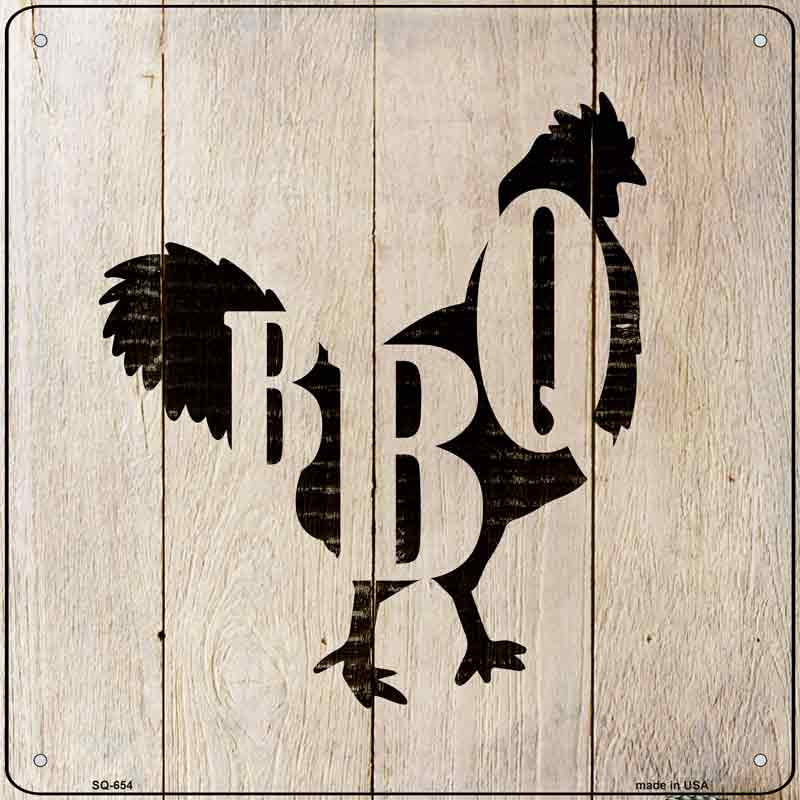 Chickens Make BBQ Wholesale Novelty Metal Square SIGN