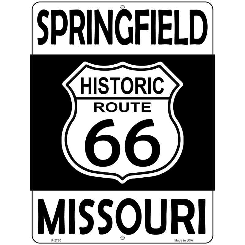 Springfield Missouri Historic ROUTE 66 Wholesale Novelty Metal Parking Sign