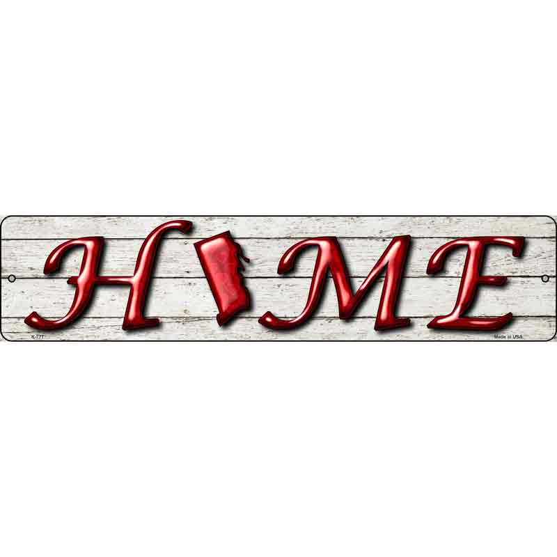 Rhode Island Home State Outline Wholesale Novelty Mini Metal Street SIGN