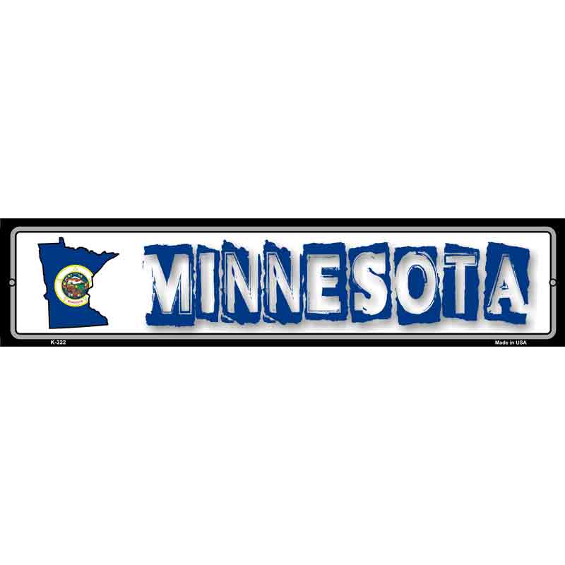 Minnesota State Outline Wholesale Novelty Metal Vanity Small Street SIGN