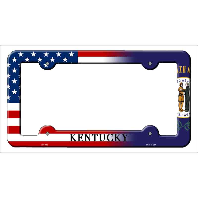 Kentucky|American FLAG Wholesale Novelty Metal License Plate Frame
