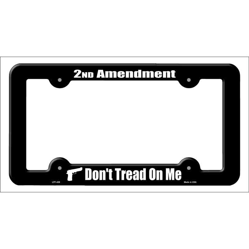 2nd Amendment Black Wholesale Novelty Metal License Plate FRAME