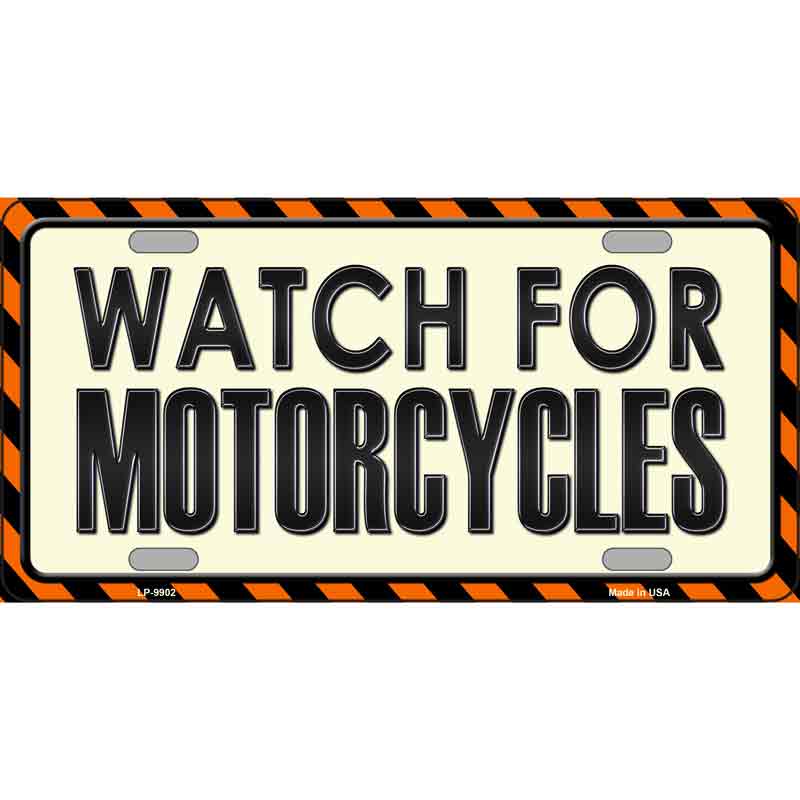 WATCH For Motorcycle Wholesale Metal Novelty License Plate