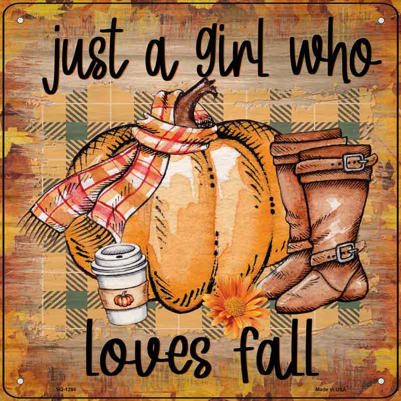 Loves Fall Wholesale Novelty Metal Square Sign