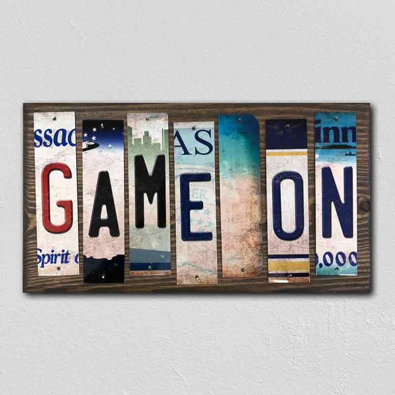 GAME On Wholesale Novelty License Plate Strips Wood Sign