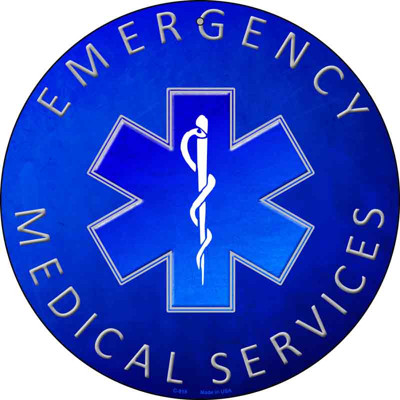 Emergency Medical Services Novelty Wholesale Circular SIGN