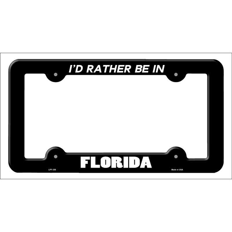 Be In Florida Wholesale Novelty Metal LICENSE PLATE Frame