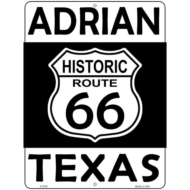 Adrian Texas Historic Route 66 Wholesale Novelty Metal Parking SIGN