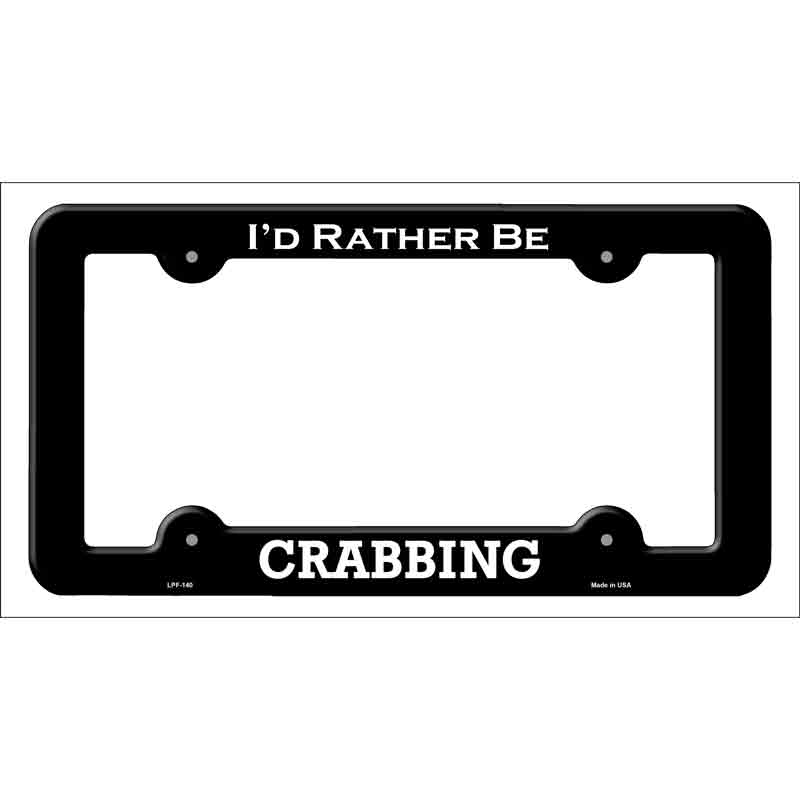 Crabbing Wholesale Novelty Metal License Plate FRAME