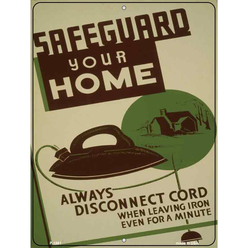 Safeguard Your Home Vintage POSTER Wholesale Parking Sign
