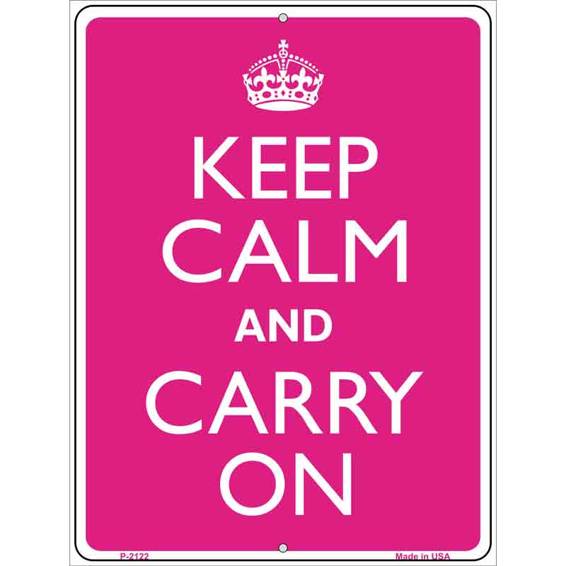 Keep Calm And Carry On Wholesale Metal Novelty Parking SIGN