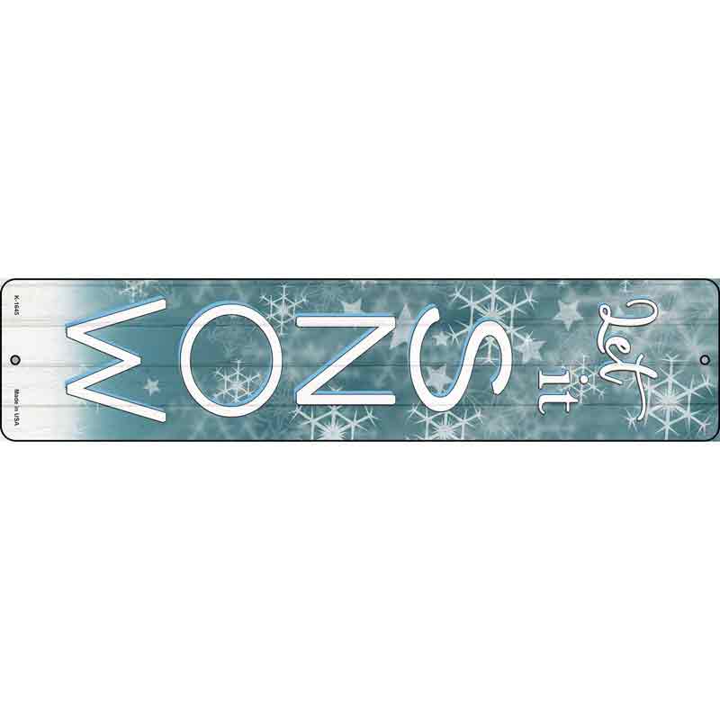 Let It Snow Wholesale Novelty Small Metal Street Sign