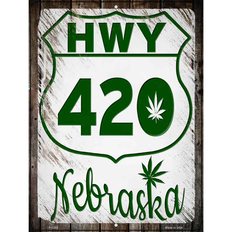 HWY 420 Nebraska Wholesale Novelty Metal Parking SIGN