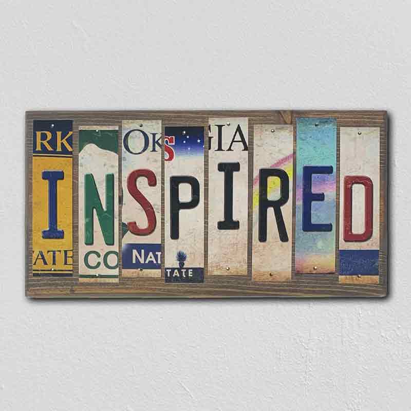 INspired Wholesale Novelty License Plate Strips Wood Sign