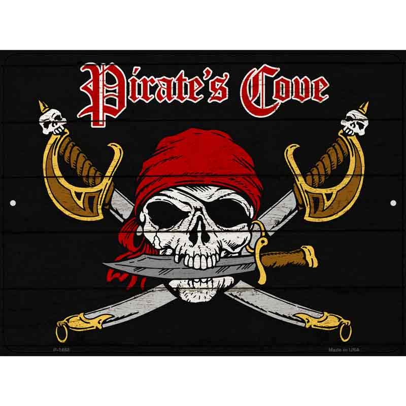 Pirates Cove Wholesale Metal Novelty Parking SIGN