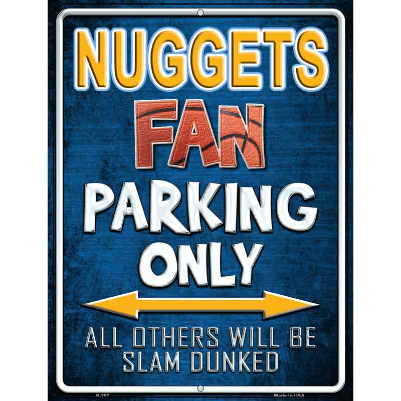 Nuggets Wholesale Metal Novelty Parking Sign