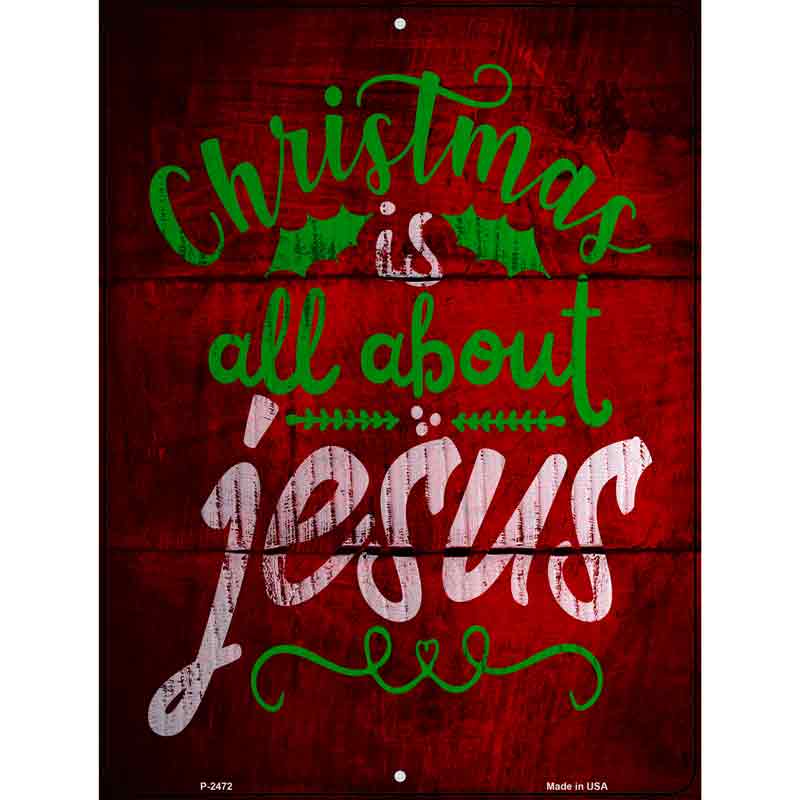 All About Jesus Wholesale Novelty Metal Parking Sign