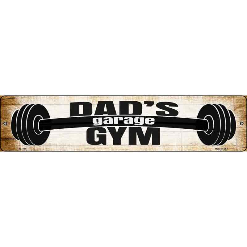 Dads Gym Wholesale Novelty Small Metal Street Sign