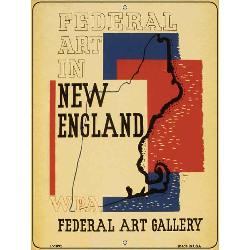 New England Art Gallery VINTAGE Poster Wholesale Parking Sign