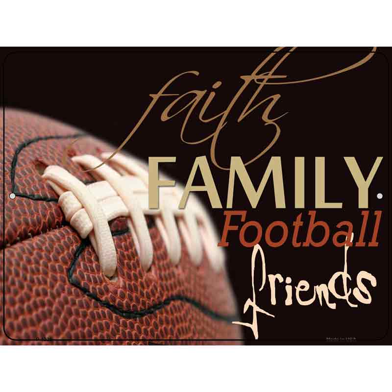 FOOTBALL Family Wholesale Metal Novelty Parking Sign
