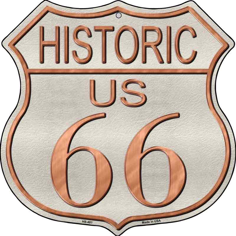 Historic Route 66 Wholesale Metal Novelty Highway Shield