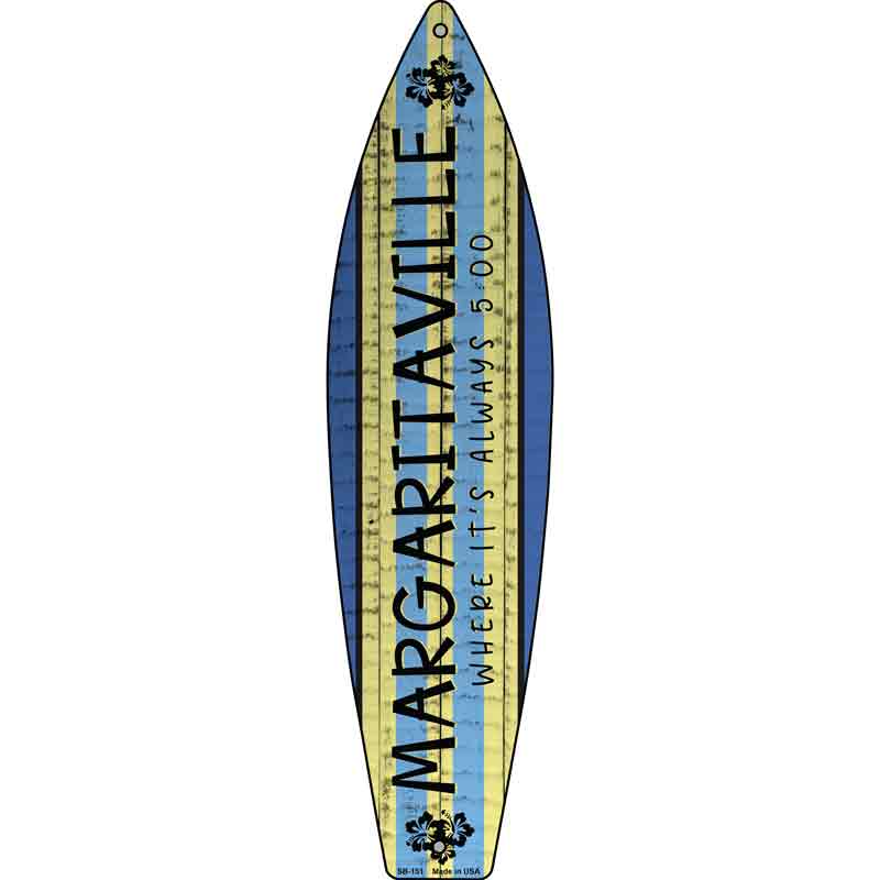 Margaritaville Wholesale Metal Novelty Surfboard SIGN