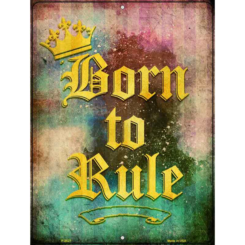 Born to Rule Wholesale Novelty Metal Parking SIGN