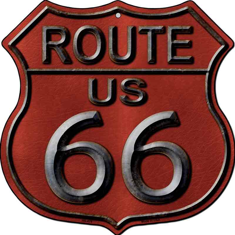 Route 66 Red Wholesale Metal Novelty Highway Shield