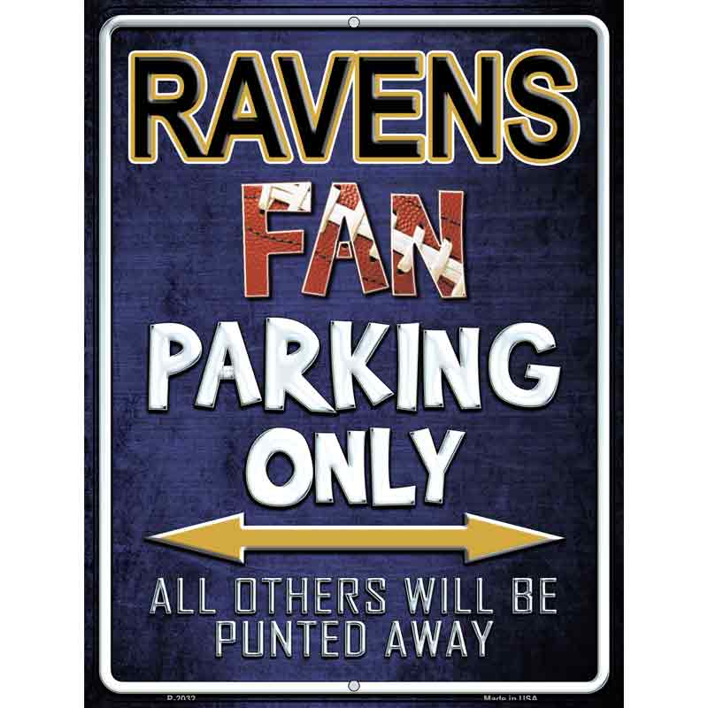 Ravens Wholesale Metal Novelty Parking Sign