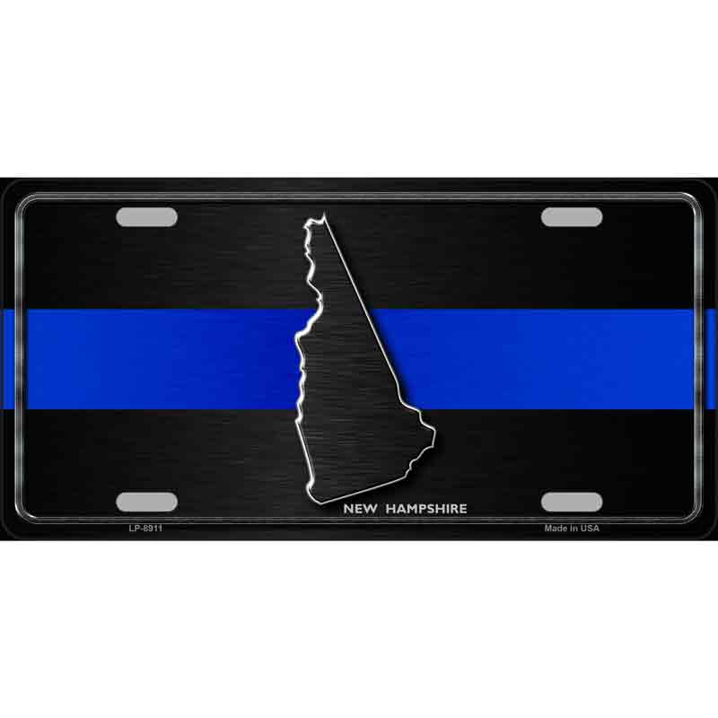 New Hampshire Thin Blue Line Wholesale Metal Novelty LICENSE PLATE