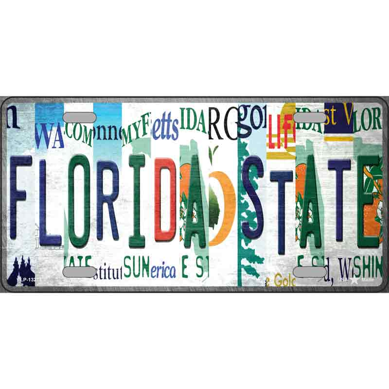 Florida State Strip Art Wholesale Novelty Metal LICENSE PLATE Tag