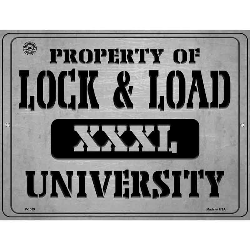 Property Of Lock & Load XXXL University Wholesale Metal Novelty Parking SIGN