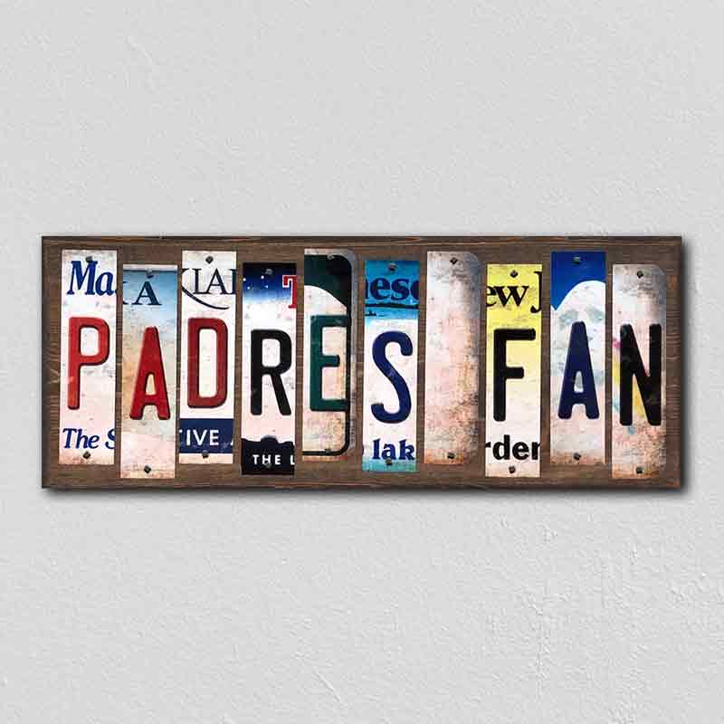Padres Fan Wholesale Novelty License Plate Strips Wood Sign