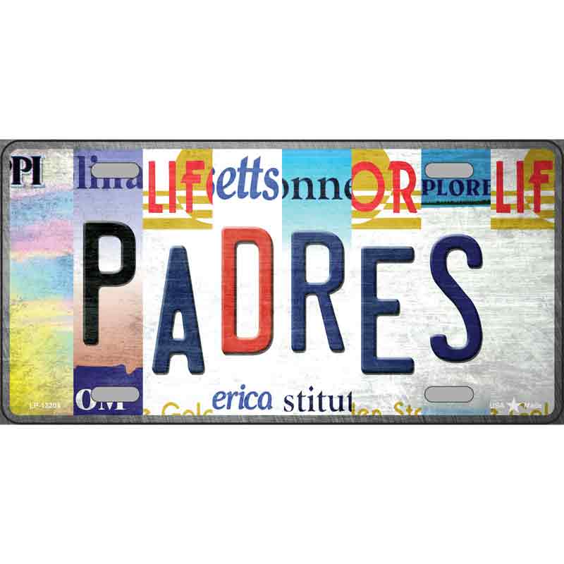Padres Strip Art Wholesale Novelty Metal License Plate Tag