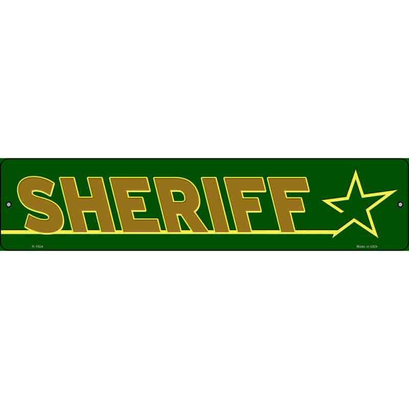 Sheriff Wholesale Novelty Small Metal Street Sign