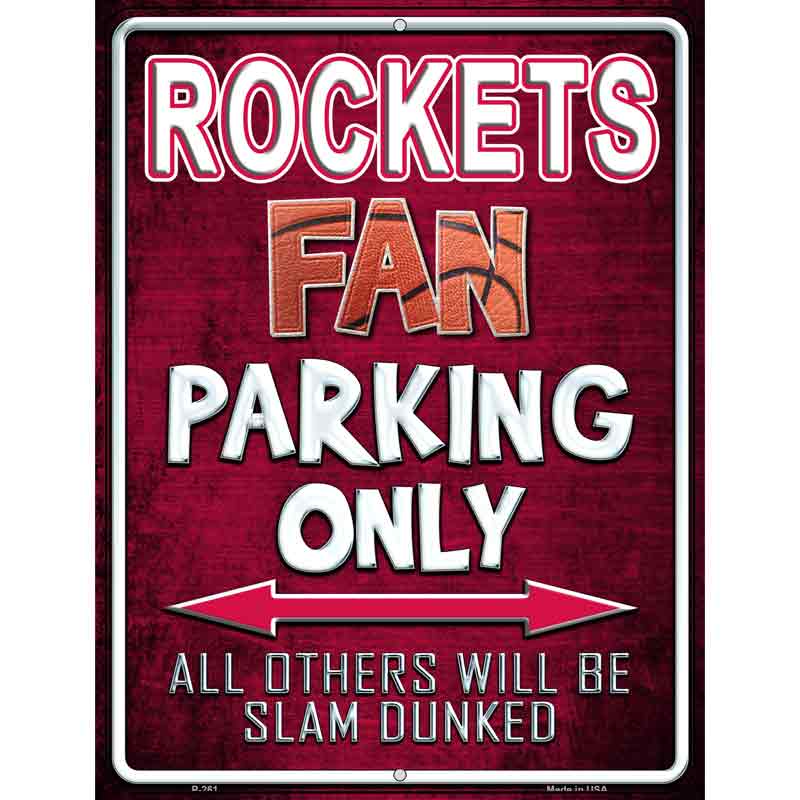 Rockets Wholesale Metal Novelty Parking Sign