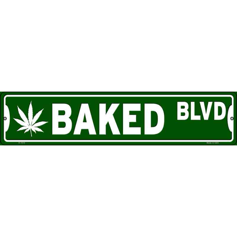 Baked Blvd Wholesale Novelty Small Metal Street Sign