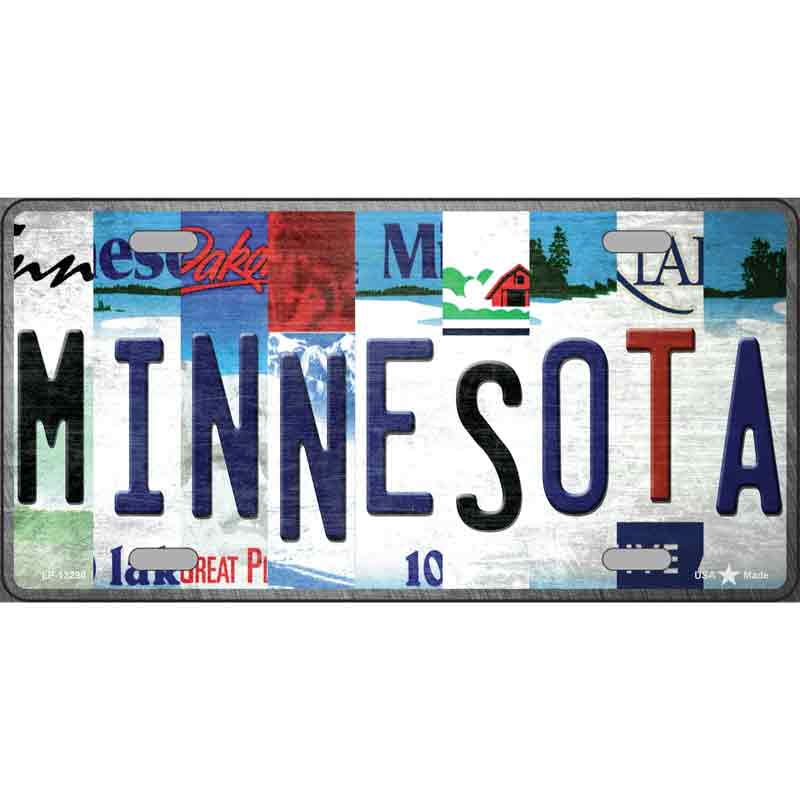 Minnesota Strip Art Wholesale Novelty Metal LICENSE PLATE Tag