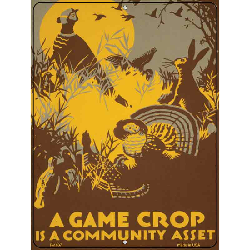 A GAME Crop Vintage Poster Wholesale Parking Sign