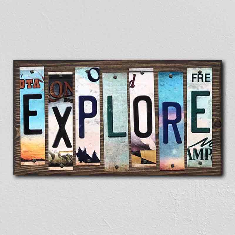 Explore Wholesale Novelty LICENSE PLATE Strips Wood Sign