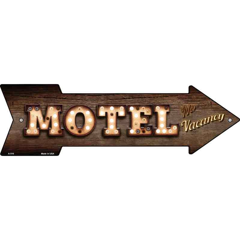 Motel Bulb Letters Wholesale Novelty Arrow SIGN