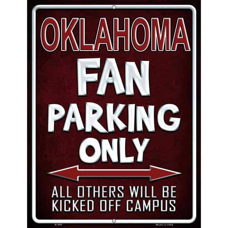 Oklahoma Wholesale Metal Novelty Parking SIGN