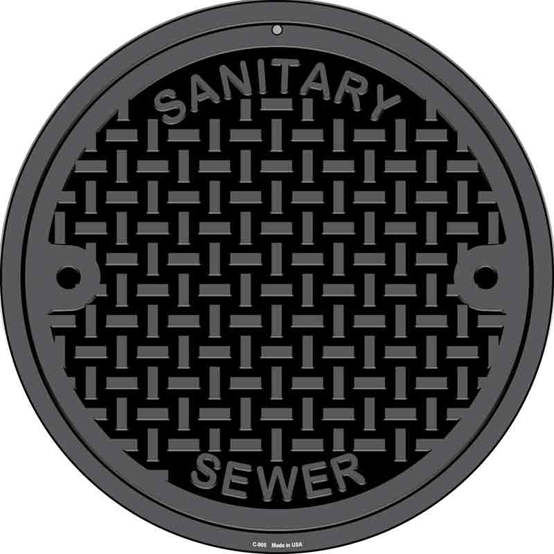 Manhole Cover Wholesale Novelty Metal Circle SIGN